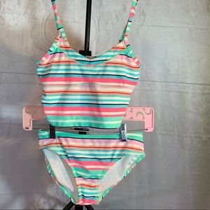 *** 3 for 10 **** Old Navy Girl’s Striped Two-piece Swimsuit